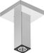 Hansgrohe Pulsify E Plafondbevestiging - 10cm - Chroom - 24338000