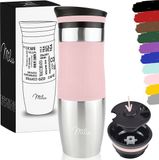Milu Thermosbeker Koffie To Go - 450 ml - Roze