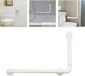 Merkloos / Sans marque Hong Kong Qiyuan Technology Limited Wandbeugel Badgreep L-vormig 60 x 40 cm - Douchegreep Handgreep wandgreep voor badkamer/douche - Toiletbeugel Veiligheidsgreep tot 200KG