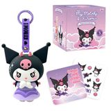 Kuromi Diablo-figuur met sleutelhanger en accessoires - Kuromi en My Melody Angel&Devil collectie - voor fans van Hello Kitty and Friends Kawaii