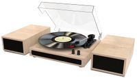 Wiibo Mustang 1970-BT Natural Vintage Bluetooth platenspeler met ingebouwde premium luidsprekers