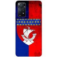 1001 coques Xiaomi Siliconen hoesje compatibel met Xiaomi Redmi Note 11 Pro Plus 5G Parijs Vlag