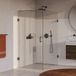 Brauer Void Cabine de douche avec porte battante - Verre clair - 90x140x200 cm - incl. Revêtement de verre - PVD Gunmetal Brossé