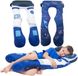 MKS. KomfortKissen™ Kids - Ergonomisch Kinderkussen - Blauw/Wit - U-vorm
