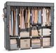 Omgoods - Grande Armoire à Vêtements en Textile avec Couvercle et 4 Étagères
