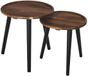 Home Deco Factory Bijzettafels - Set van 2 - Rond - Acacia Hout