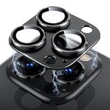 Uyiton Compatibel met iPhone 14 Pro/14 Pro Max Camerabeveiliging - Uit ééN Stuk Ontworpen Antikrasbescherming Lensbeschermer Glas Compatibel met iPhone 14 Pro/14 Pro Max - Zwart