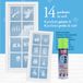 Merkloos / Sans marque Goodmark Group Kerst sfeer raamsjablonen met glow in the dark spuitsneeuw - Mix van 14x soorten - 39 x 29 cm - raamdecoraties