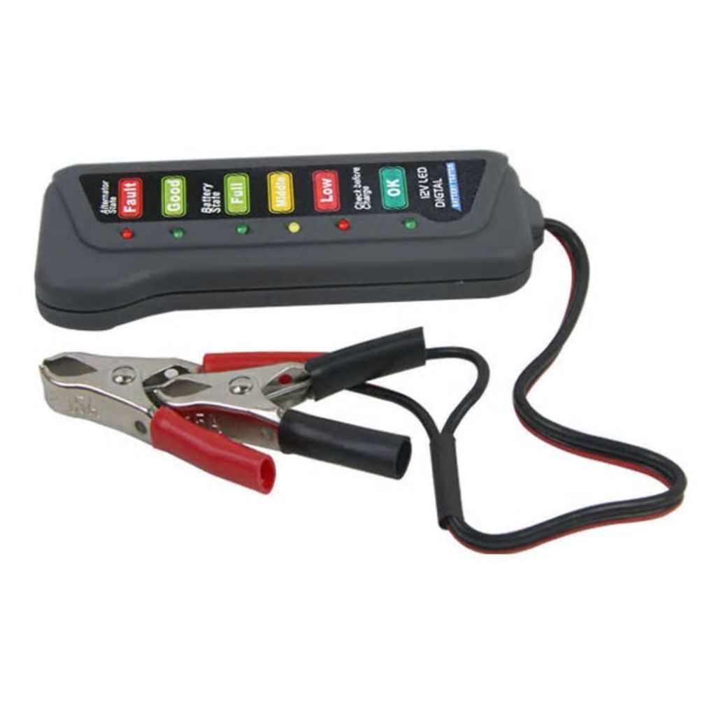 HaverCo Accu en dynamo tester 12V voor auto / motorfiets / boot met LED indicatie