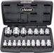 Vigor 1/2" dopsleutelset 12-hoek 10-32mm 17-delig