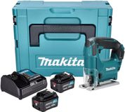 Makita JV 101 DSMJ accu-decoupeerzaag 12 V max. 65 mm + 2x accu 4,0 Ah + oplader + Makpac