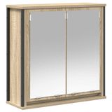 VidaXL Armoire murale de salle de bain avec miroir 60x21x60 cm couleur chêne sonoma