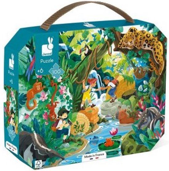 Janod Puzzel Inca Avontuur - 100 Stukjes - Vanaf 6 Jaar