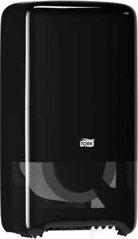Tork Twin Mid-size Toiletpapier Dispenser Kunststof Zwart T4