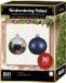 Bellatio Decorations Kaemingk B.V. Kerstballen set 90-delig voor 150 cm boom - Zilver met donker blauwe Kerstversiering