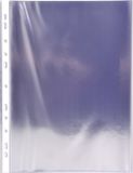 Exacompta 10x Pak van 10 geperforeerde showtassen - gladde PVC - A4 - Transparant