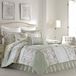 Laura Ashley Home Luxe ultrazachte beddengoedset voor alle seizoenen, elegant design voor thuis, katoen, salie, koningin