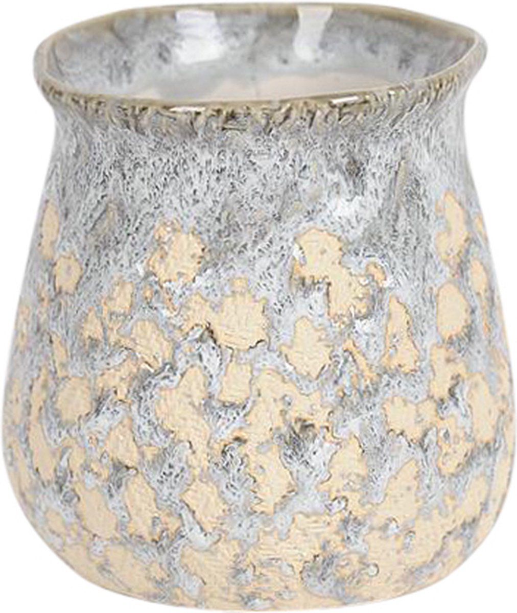 Rasteli Bloempot-Sierpot Grijs-Beige D 13.5 cm H 13.8 cm