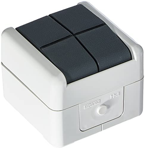 Jung 809W tuimelschakelaar dubbele wisseling, 250 V