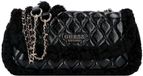 GUESS Cristi Convertible Crossbody Flap Bag Black zwart
