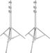 Neewer Roestvrij staal Light Stand Zilver, 79"/200 Centimeter Opvouwbare en Draagbare Heavy Duty Stand voor Studio Softbox, Monolight en andere fotografische apparatuur (Pack-2)
