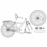 vidaXL Kinderfiets 20 Inch Paars Unisex Staal