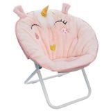 Wellhome Klapstoel Eenhoorn Roze Stof