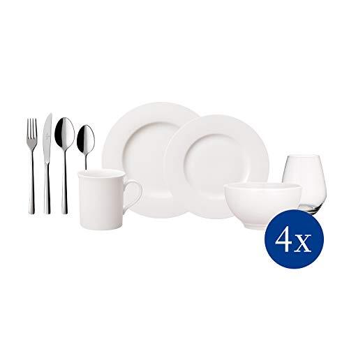 Villeroy & Boch Twist Complete Set, Porselein, Wit