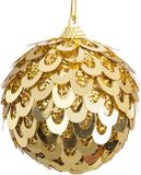 BigBuy Christmas Boules de Noël Or Plastique Polyfoam 6 x 6 x 6 cm (6 Pièces)