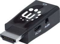 Manhattan HDMI auf VGA-Mikrokon. optional MikroUSB Stromport