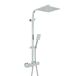 Hudson Reed Arvel Colonne de douche thermostatique - Pomme de douche carrée et douchette - Chrome