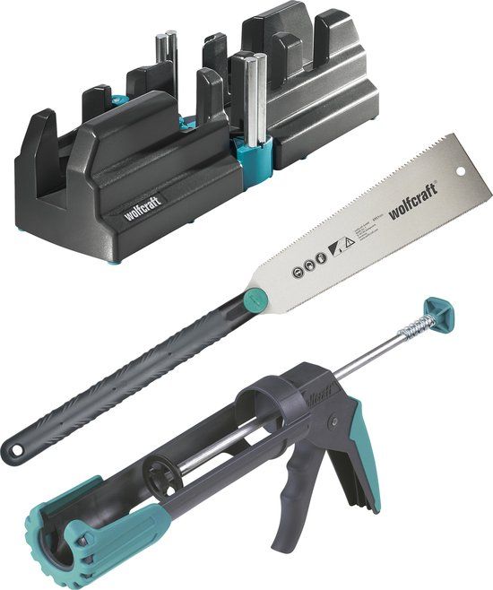 wolfcraft Plinten Set - Gereedschapsset voor plinten - Kitspuit - 6977000