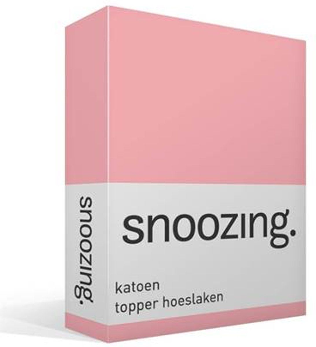 Snoozing Katoen Topper Hoeslaken - 90x210 cm - Roze