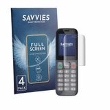 Savvies - Protection d'écran pour Gigaset COMFORT 600 - Film protecteur transparent couverture complète 4 Pièces