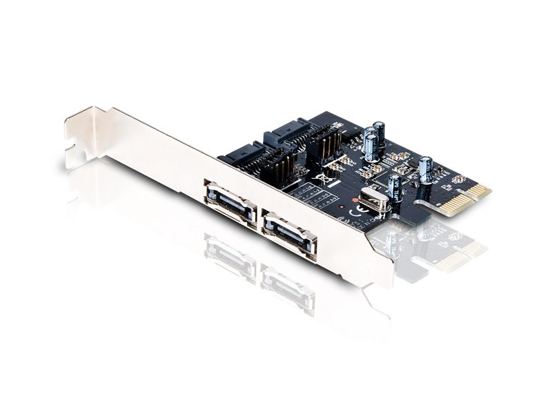 Conceptronic PCI Express Card SATA 600 - Zwart/Zilver
