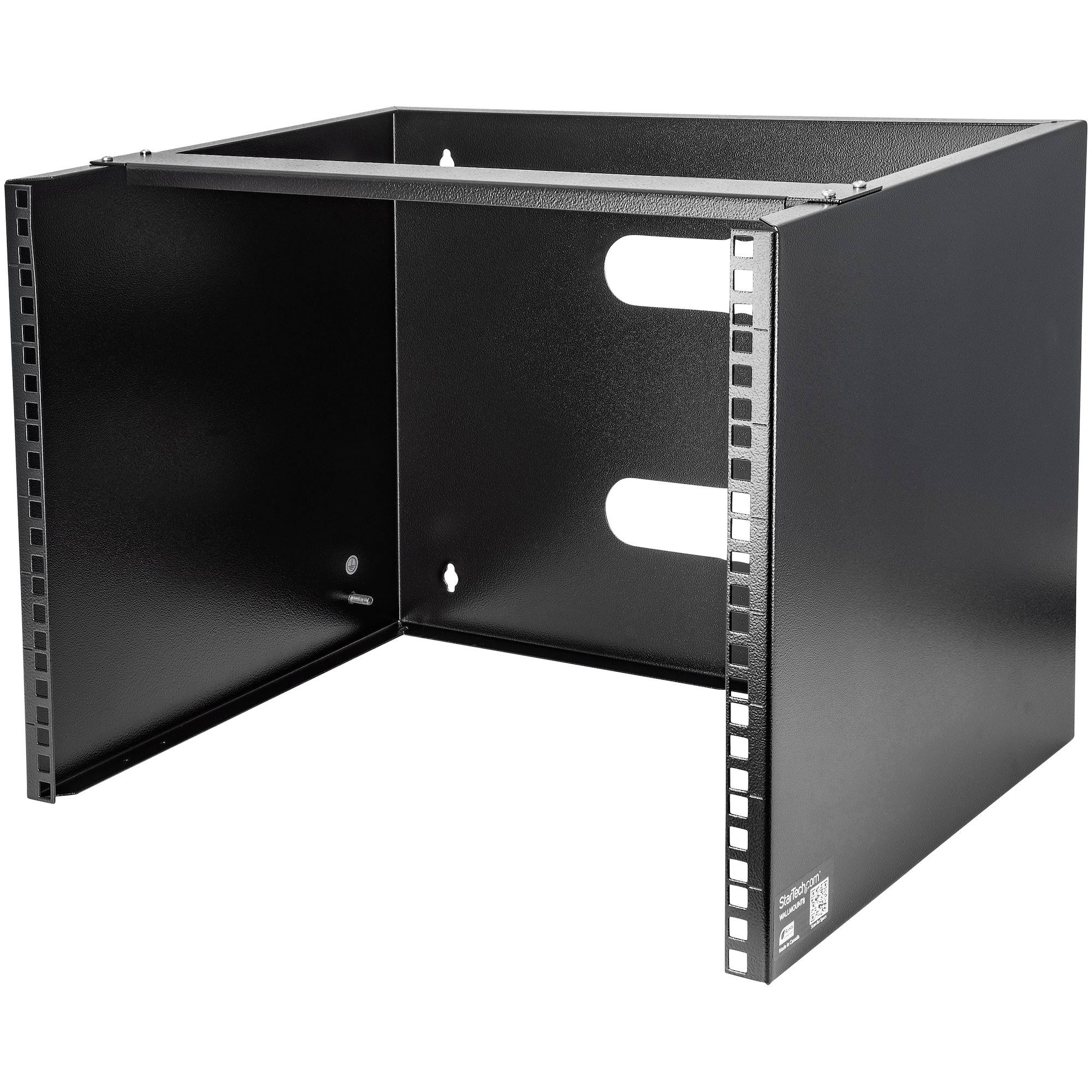 StarTech.com WALLMOUNT8 8U Wandmontage Rackkast - 36,2 cm (H) x 50 cm (B) x 34,9 cm (D) - Zwart