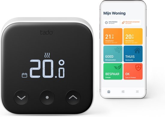 tado&#176; Slimme Thermostaat X - Smart Thermostat - Bedrade variant - Zwart/Wit