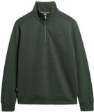 Superdry Essential Logo Henley sweater met ritskraag groen 3XL