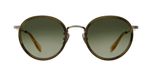 Garrett Leight Wilson X Sun Lunettes de Soleil Unisexe Vert Rondes Vert 49mm