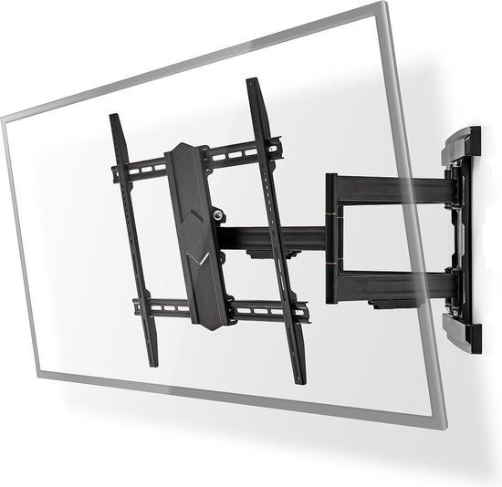 Nedis Draai- en Kantelbare TV Muurbeugel - 43-90 inch - Zwart