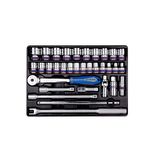 king tony 94333MR01 Thermogevormde doppen en accessoires, 1/2 inch, metrisch, 33 stuks