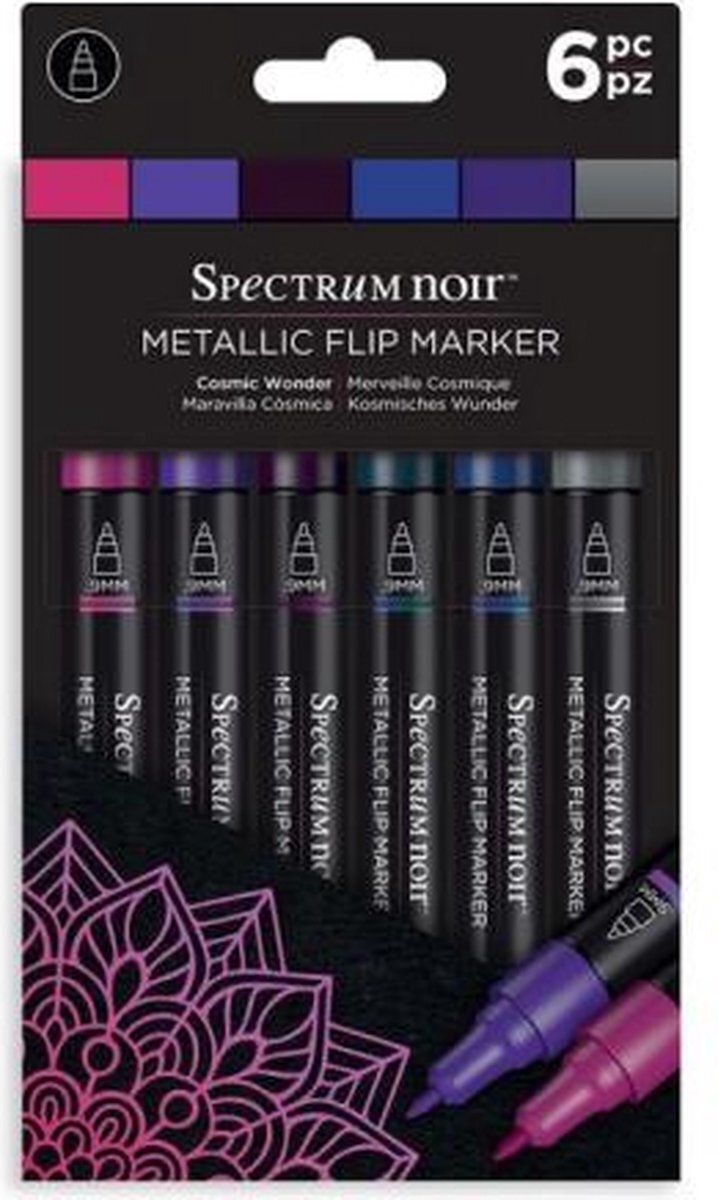 Spectrum Noir Metallic Flip Marker sets (6st)-Cosmic Wonder