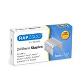 Rapesco S24607Z3 nietjes, verzinkt, type 24/6 mm (nr. 16), 1000 stuks