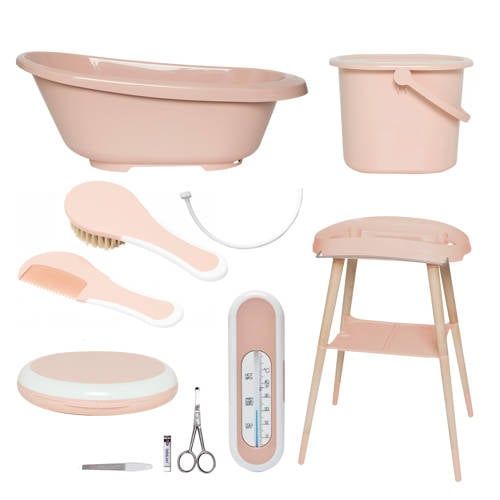 Bébé-Jou 7-Delige Badset Sense Pale Pink - Roze - Met standaard