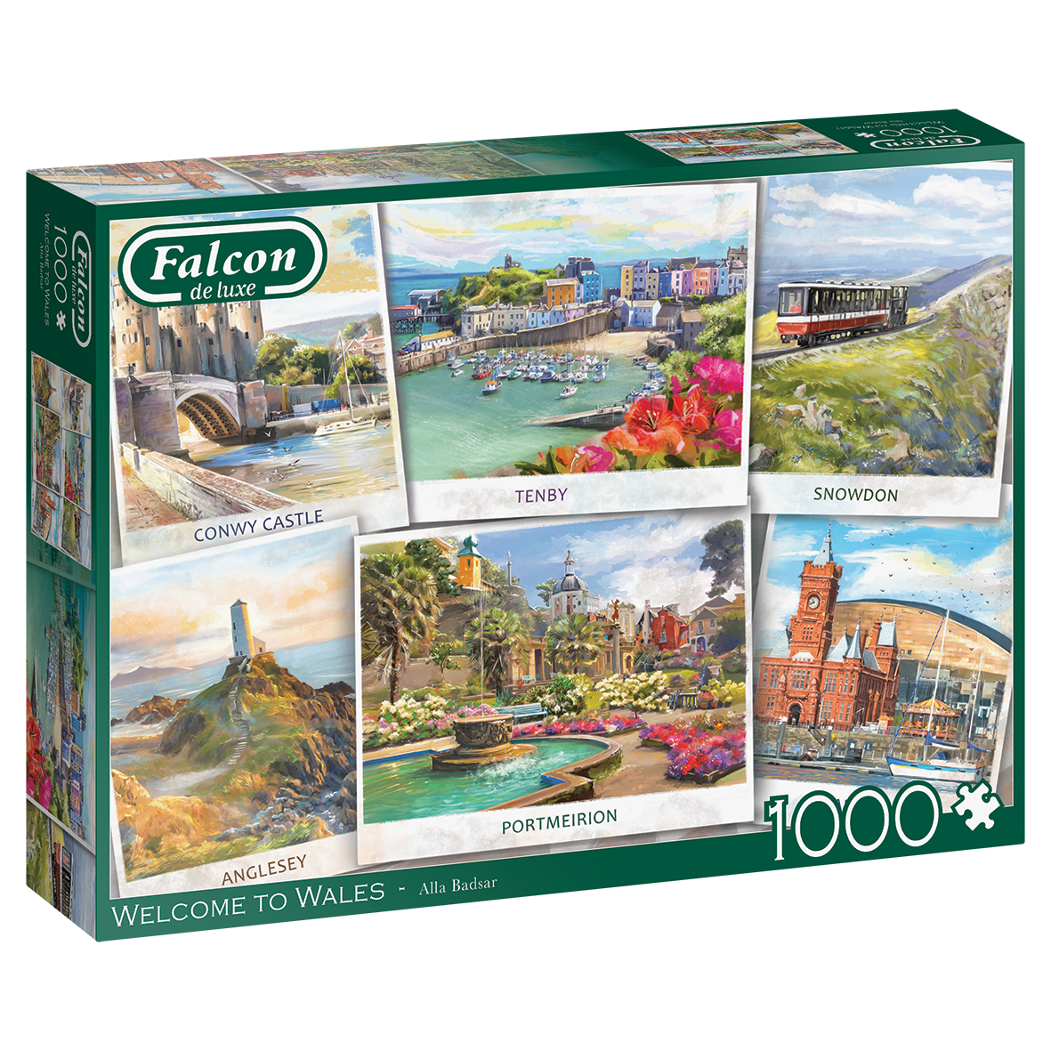 Falcon de luxe Welcome to Wales - 1000 stukjes Puzzel - Unisex