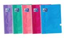 Oxford, Set van 5 notitieboeken, A4, geruit, 4 x 4, softcover, 80 vellen, trendy kleuren