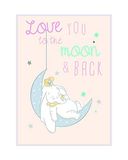 Disney Komar Disney muurschildering Dumbo Moon | 40x50cm