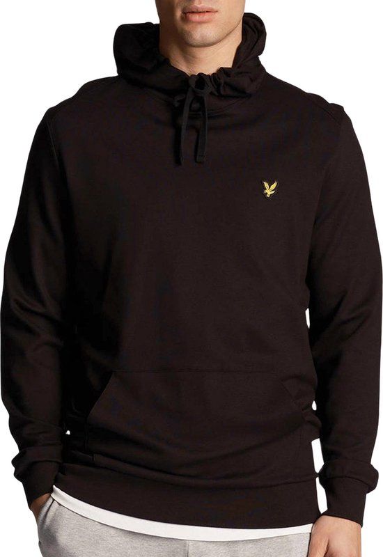 Lyle & Scott Sports Fly Fleece Hoodie Heren Zwart Maat M