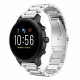 Strap-it stalen band - zilver - Geschikt voor Fossil Gen 5
