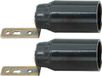 Kopp Kunststof Fitting met Bevestigingsbeugel E14 230V - 60W - Zwart - 2 stuks